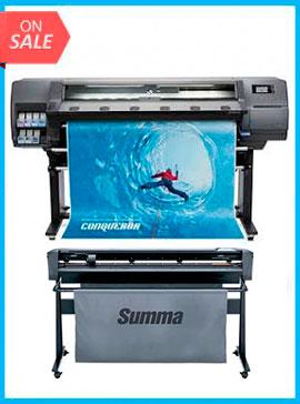 BUNDLE - Plotter HP Latex 315 54&quot; New + SummaCut D140 54 in (137 cm) vinyl and contour cutting - New