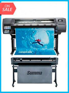 BUNDLE - Plotter HP Latex 315 54" New + SummaCut D140 54 in (137 cm) vinyl and contour cutting - New