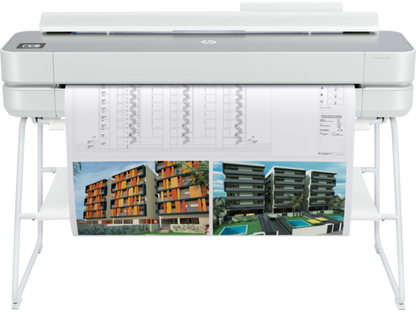 HP DesignJet Studio Steel Large Format Wireless Plotter Printer - 36", with High-Tech Steel Design (5HB14C)