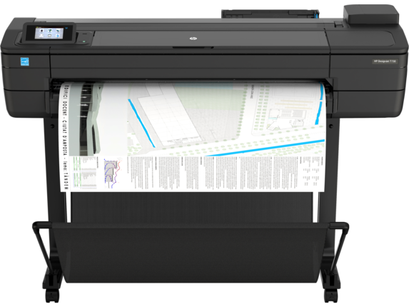 HP DesignJet T730 Large Format Wireless Plotter Printer - 36", with Security Features (F9A29D)