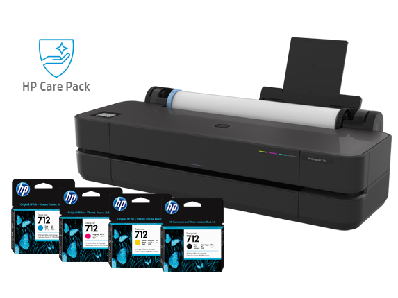 HP DesignJet T250 Large Format Wireless Plotter Printer - 24