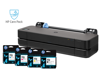 HP DesignJet T230 Large Format Wireless Plotter Printer - 24" (5HB07A), extra ink cartridges + 15% off 3 Yr Extended Warranty