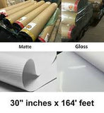 Heavy Duty White Banner Material for Solvent/Latex Ink Printers 30" x 164' feet