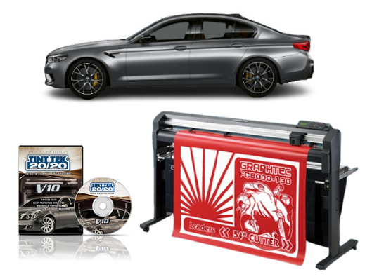 54&quot; Graphtec FC8000-130 Vinyl Cutting Plotter - Refurbished + TINT TEK 20/20 WINDOW FILM CUTTING SOFTWARE V10 1 YEAR SUBSCRIPTION