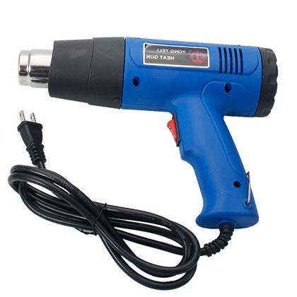 1500W 110V Heat Gun Hot Air Gun Dual-Temperature with 4 Nozzles Power Tools Blue