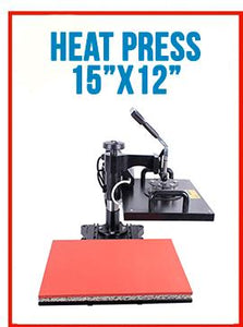 15x12 Digital Heat Press Swing Away Transfer T-shirt,Phone Case,Puzzle,Mouse Pad