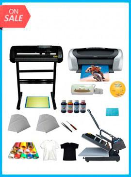 Heat press,Cutter plotter ,Printer,Ink ,Paper T-shirt Transfer Start-up Kit