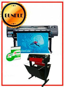 BUNDLE - HP Latex 315 54" Printer - NEW - Include Flexi (Rip Software) + 53" 3 ARMS Contour Cut Vinyl Cutter w/ VinylMaster Cut Software - New - New