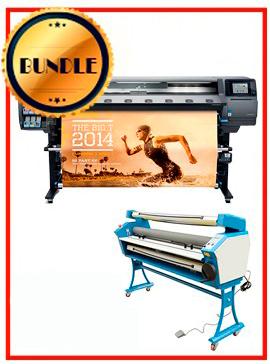 BUNDLE - Plotter HP Latex 360 64¨ Recertified (90 Days Warranty) + 55&quot; Full-Auto Low Temp. Cold Laminator, With Heat Assisted