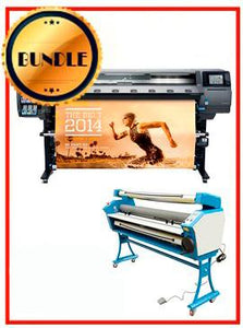 BUNDLE - Plotter HP Latex 360 64¨ Recertified (90 Days Warranty) + 55" Full-Auto Low Temp. Cold Laminator, With Heat Assisted
