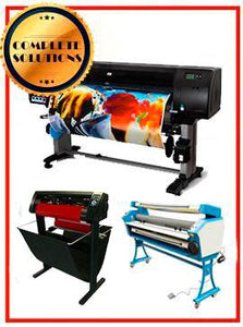 COMPLETE SOLUTION - Plotter HP Designjet Z6200 42" - Recertified - (90 Days Warranty) + 55" Full-Auto Low Temp. Cold Laminator, With Heat Assisted - New + 53" 3 ARMS Contour Cut Vinyl Cutter w/ VinylMaster Cut Software - New