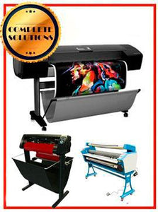 COMPLETE SOLUTION - Plotter HP Z3100 44" - Recertified - (90 Days Warranty) + 55" Full-Auto Low Temp. Cold Laminator, With Heat Assisted - New + 53" 3 ARMS Contour Cut Vinyl Cutter w/ VinylMaster Cut Software - New - Include 2 Free Rolls Of Paper