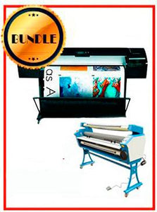 BUNDLE - Plotter HP Z5200PS 44" Recertified (90 Days Warranty) + 55" Full-Auto Low Temp. Cold Laminator, With Heat Assisted