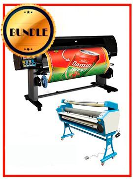 BUNDLE - Plotter HP Z6100 42¨ Recertified (90 Days Warranty) + 55&quot; Full-Auto Low Temp. Cold Laminator, With Heat Assisted