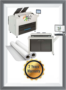 KIP 860 + KIP 720 Scanner + 1 Roll 25k sq ft + 2 Years Warranty