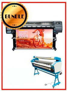 BUNDLE - Plotter HP Latex 330 64¨ Recertified (90 Days Warranty) + 55" Full-Auto Low Temp. Cold Laminator, With Heat Assisted
