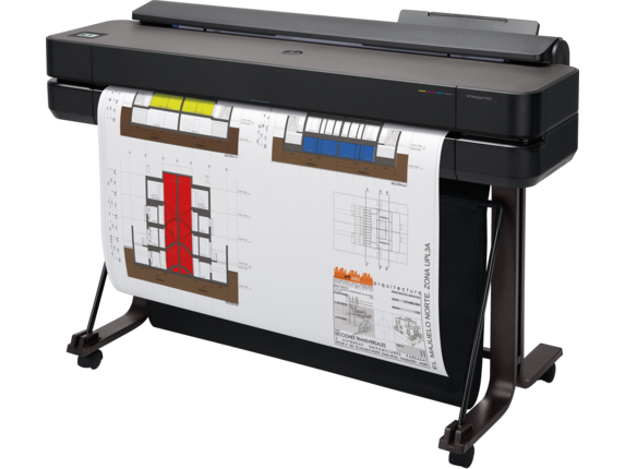 HP DesignJet T650 Large Format Wireless Plotter Printer - 36", with convenient 1-Click Printing (5HB10A)