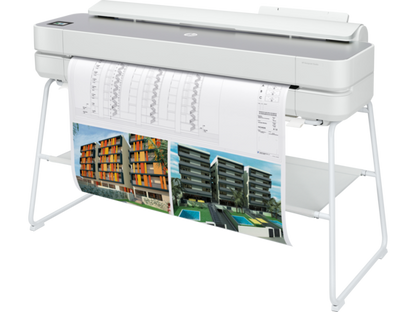 HP DesignJet Studio Steel Large Format Wireless Plotter Printer - 36", with High-Tech Steel Design (5HB14C)