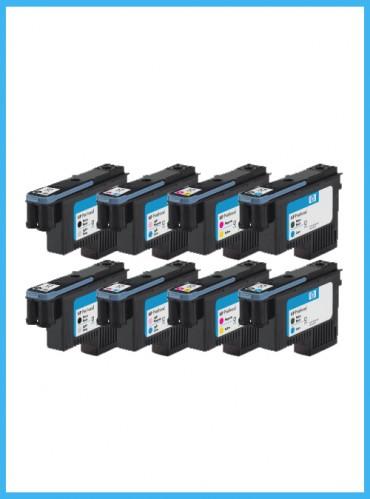 Set of 8 HP 91 Starter Printheads