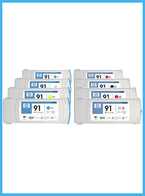 Set of 8 HP 91 Starter Inks