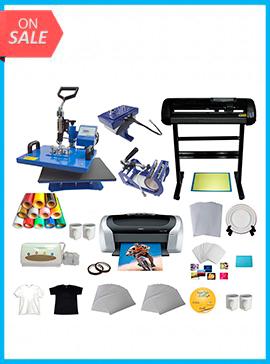 Vinyl Cutter 5in1 Heat Press Printer Vinyl T-shirt Transfer Start-up Kit