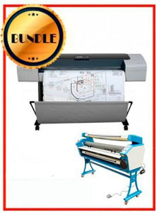 BUNDLE - Plotter HP T1100 44¨ Recertified (90 Days Warranty) + 55" Full-Auto Low Temp. Cold Laminator, With Heat Assisted