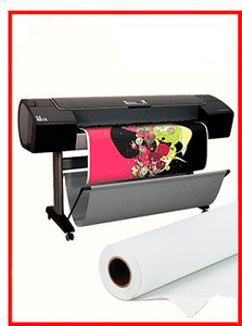 HP Designjet Z3200 44-in Photo Printer  - Recertified - (90 Days Warranty) + Premium Polyester Canvas Roll Matte print HP  36" x 60' inkjet