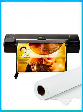 HP DesignJet Z5200 44-in Photo Printer - Recertified - (90 days Warranty) + Premium Polyester Canvas Roll Matte print HP  36